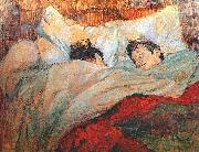 Henri de toulouse-lautrec Bed oil painting artist